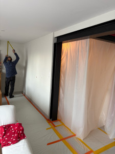 Photo de galerie - Protection avant création d’ouverture sur un mur porteur 