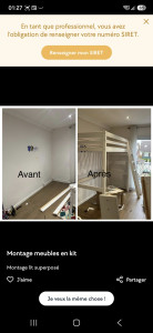 Photo de galerie - Montage meubles en kit