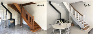 Photo de galerie - Rénovation escalier