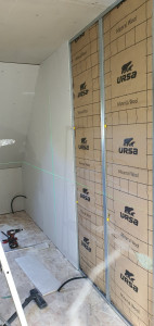 Photo de galerie - Isolation et plaque de plâtre