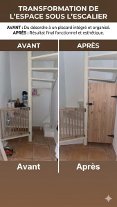 Photo de galerie - Coin escalier perdu, transformer en placard 