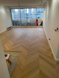 Photo de galerie - Pose parquet 