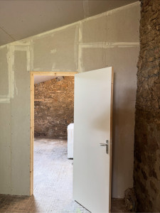 Photo de galerie - Création cloison avec porte 