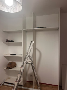 Photo de galerie - Peinture et création d’un placard