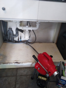 Photo de galerie - Débouchage d'une canalisation évier avec une K50
