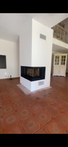 Photo de galerie - Résultat final de l’habillage de cheminée 