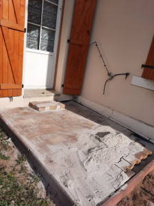 Photo de galerie - Pose de pavé autoblocant 
