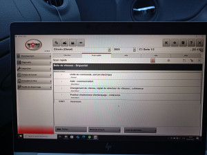 Photo de galerie - Diagnostic défaut boîte automatique sur une Citroën C3