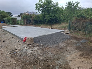 Photo de galerie - Dalle pour ossature bois 