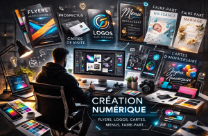 Photo de galerie - Graphisme - Création flyer - plaquette 