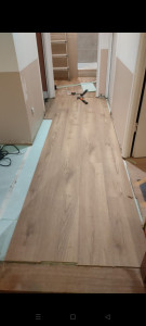 Photo de galerie - Parquet, peinture en cours 