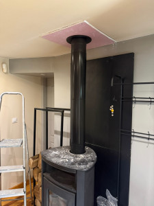 Photo de galerie - Installation de conduit de cheminée 