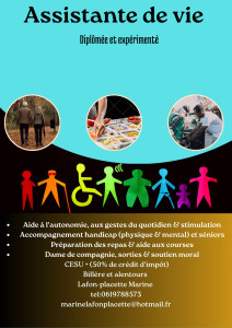 Photo de galerie - Accompagnement et aide à la personne.