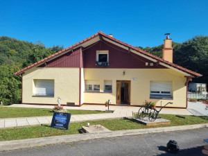 Photo de galerie - Réalisation d'une mise en peinture hydrofugé sur la toiture + ravalement de façade 