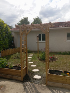 Photo de galerie - Suite coin zen avec la pose de pas japonais 