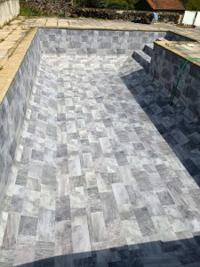 Photo de galerie - Pose d'une membrane armée 