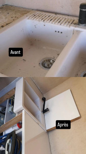 Photo de galerie - Nettoyage en profondeur d’un évier extérieur 