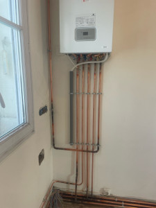 Photo de galerie - Installation, Chaudière marque Sony Duval