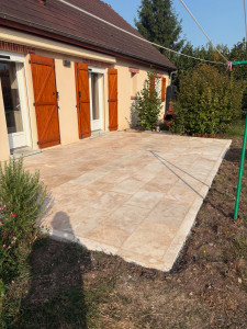 Photo de galerie - Terrasse travertin 