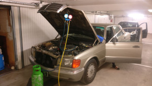 Photo de galerie - Recharge gaz climatisation automobile.
recherche de fuite.
diagnostic tout type de pannes en climatisation automobile.