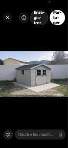 Photo de galerie - Fabrication d’un abri de jardin