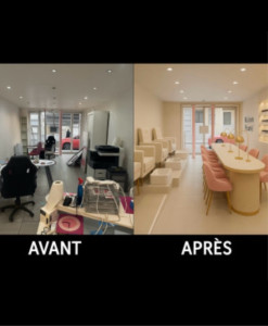 Photo de galerie - Avant après d’une boutique changement total 