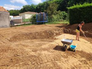 Photo de galerie - Décaissement pour piscine hors sol 