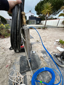 Photo de galerie - Remplacement pompe de forage pour puisard 