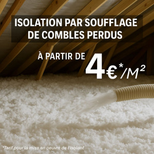 Photo de galerie - Isolation de comble R=7 33 cm