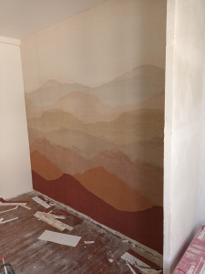 Photo de galerie - Tapisserie avec raccord 