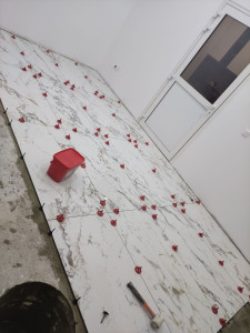 Photo de galerie - Réalisation d’un chantier de carrelage