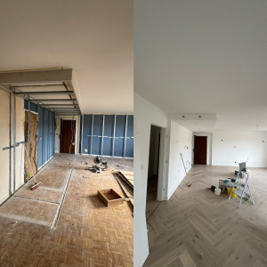 Photo de galerie - Placo,  bande à joints, penture 