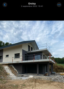 Photo de galerie - Faites la Facade en deux couleurs finition gratté