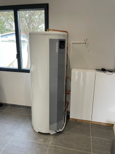 Photo de galerie - Installation d’un chauffe eau thermodynamique 270 Litres