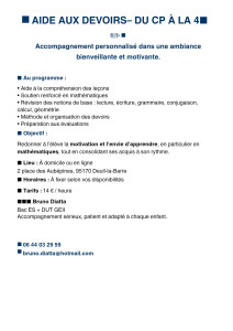 Photo de galerie - Aide aux devoirs