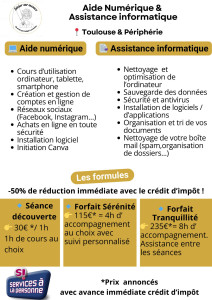 Photo de galerie - Je propose également des cours d'informatique et de l'assistance informatique 