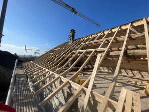 Photo de galerie - Reprise à neuf de la charpente