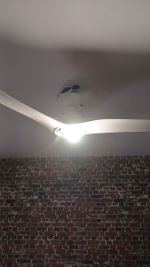 Photo de galerie - Installation de ventilateur luminaire 