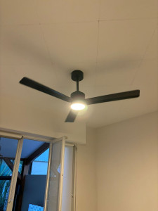 Photo de galerie - Installation ventilateur create 
a vitesse variable 