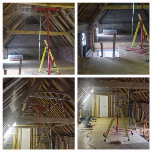 Photo de galerie - Extension d'une maison chambre , salle de jeux et sanitaire  ( avant )