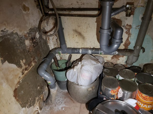 Photo de galerie - Chantier de plomberie en cours.