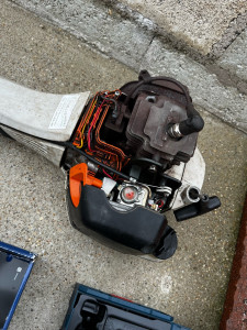 Photo de galerie - Entretient complet STIHL fs460c avec recherche de panne. 
