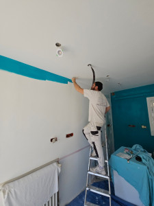 Photo de galerie - Réchampie couleur à main levé 