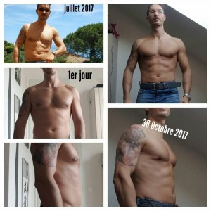 Photo de galerie - Transformation physique perte de 9kg avec prise de muscle 3.6kg  en moins de 3 mois
