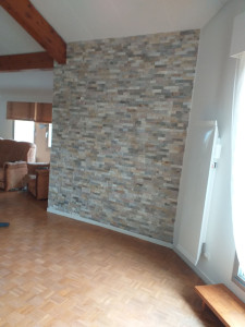 Photo de galerie - Pose de pierre naturelle 