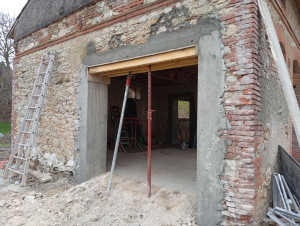 Photo de galerie - - Création d'une entrée de garage 
