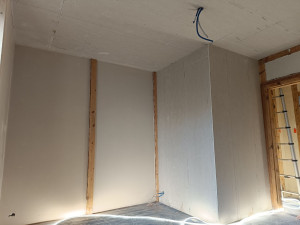 Photo de galerie - Pose de plafond placo et enduit plâtre au mur