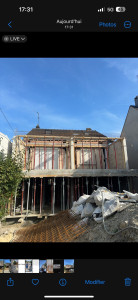 Photo de galerie - Extension en cours de réalisation 