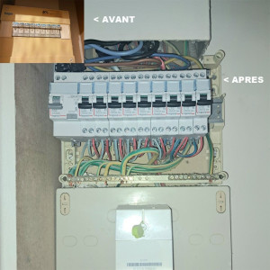 Photo de galerie - Petite rénovation d'un très vieux tableau électrique, tout en maitrisant les coûts pour le Client 
