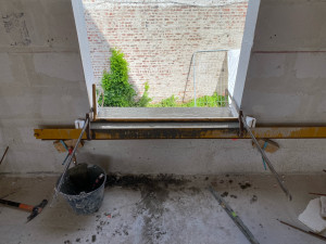 Photo de galerie - Réalisation d’un appui de fenêtre en béton 